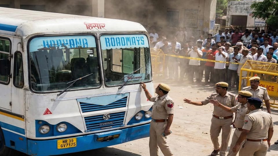Accused stolen Haryana Roadways bus