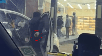 young man pulled out pistol from his car During argument while buying alcohol video