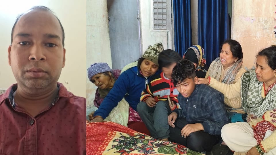 Meerut: Amar Ujala's agent died due to car collision in Ganganagar, number plate of the car fell at the spot.
