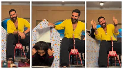 akshay kumar wishes film bhoot bangla director priyadarshan on 69th happy birthday watch viral video