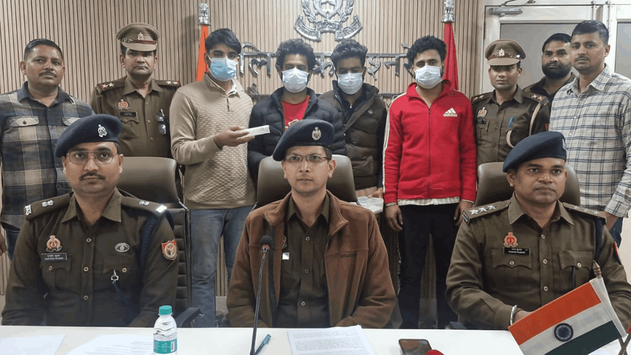 Badalpur police arrested four accused in murder case of farmer in Greater Noida