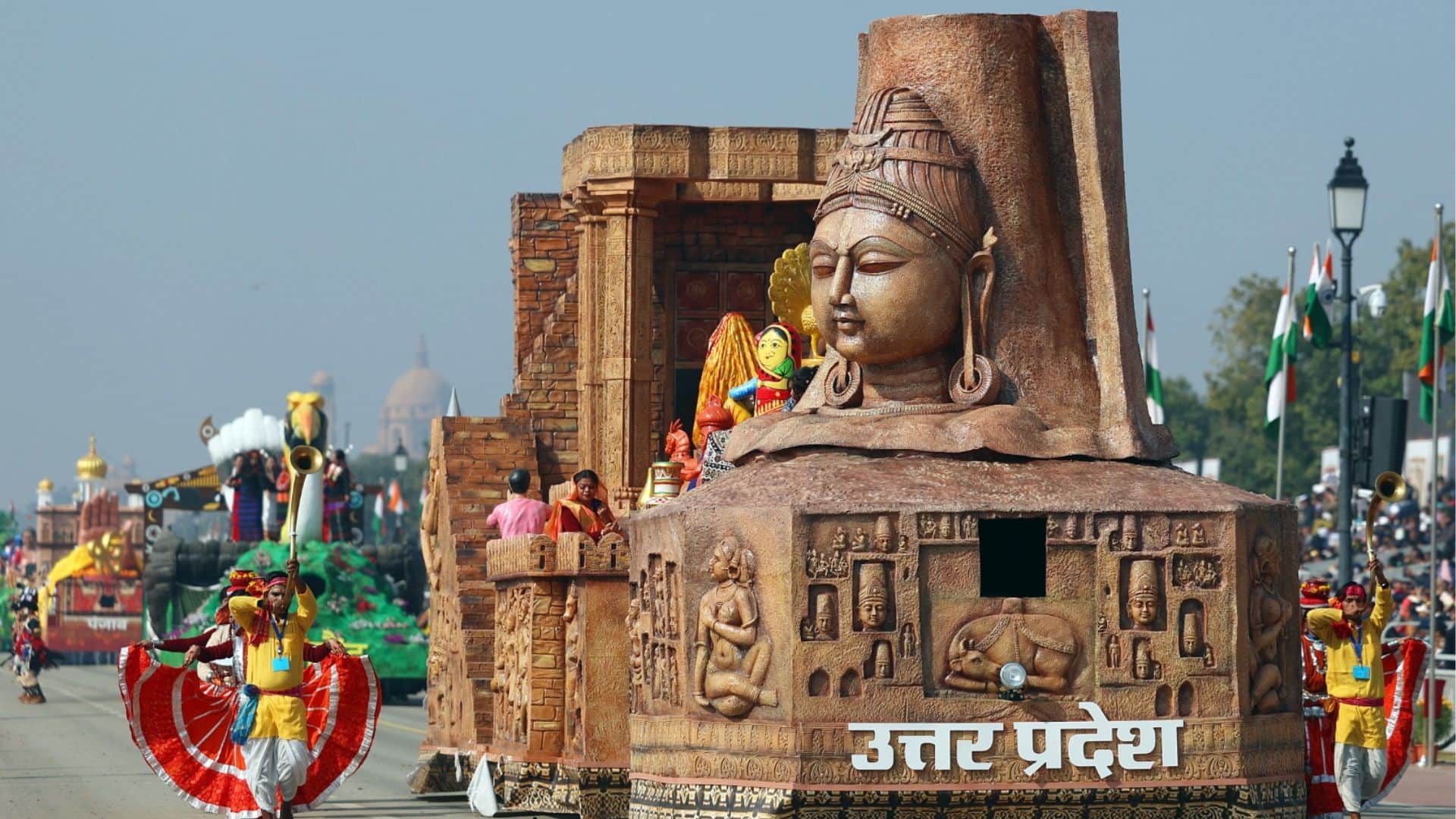 गणतंत्र दिवस पर उत्तर प्रदेश की झांकी