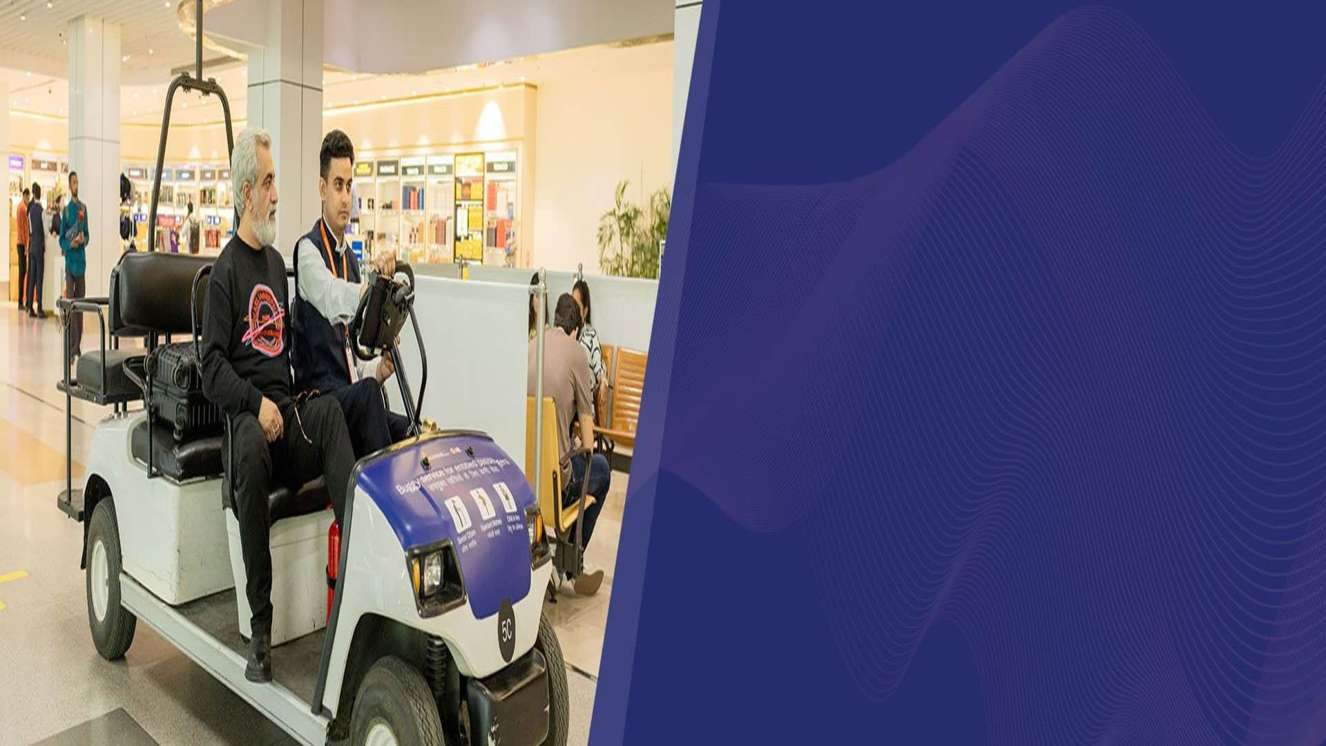 इंदिरा गांधी अंतरराष्ट्रीय हवाई अड्डा पर शुरू हुई बग्गी सेवा