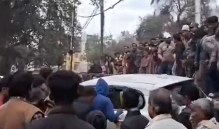 speeding car entered the fish market in Mutthiganj, the accident occurred due to the driver having
