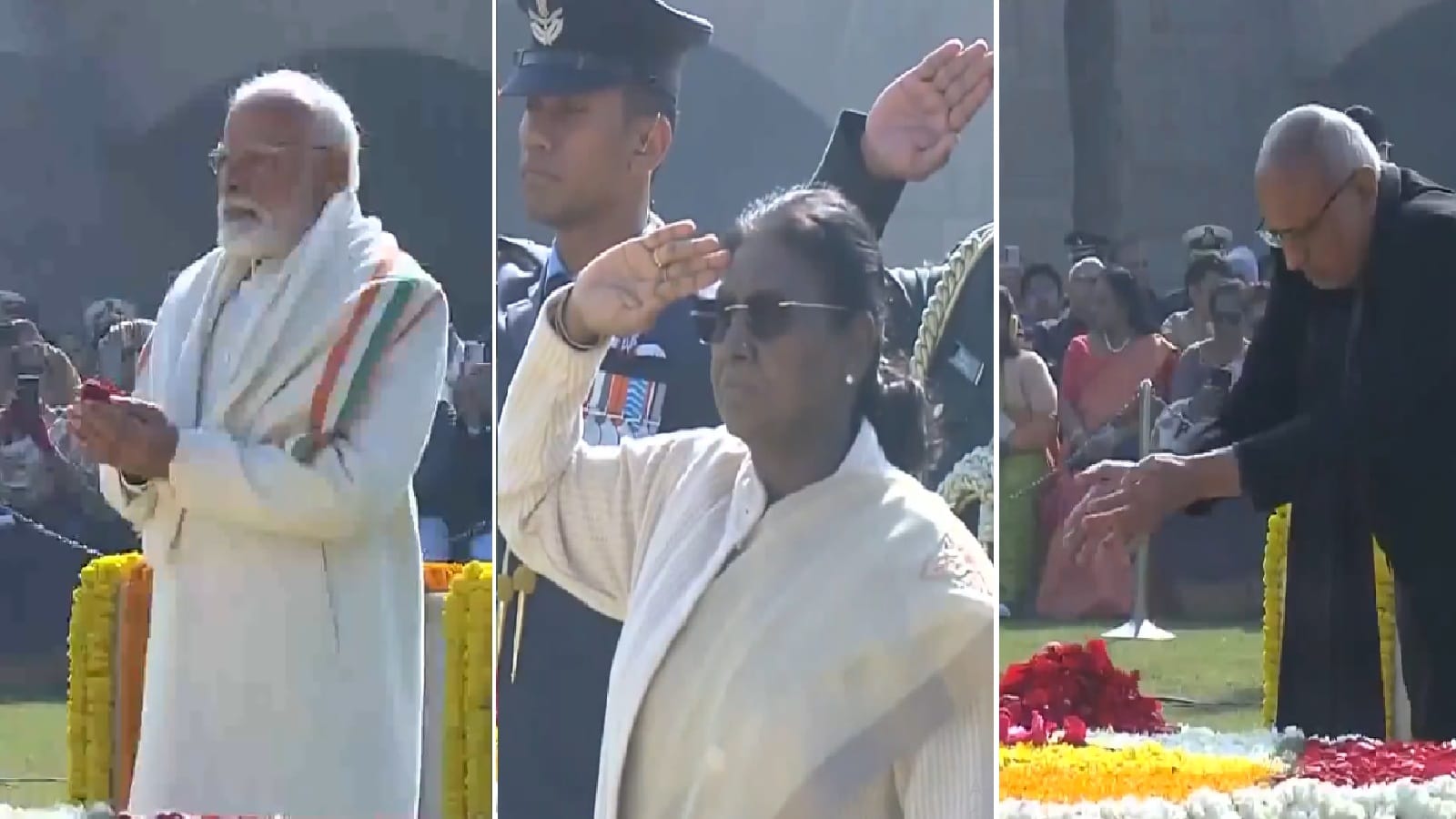 पीएम मोदी और राष्ट्रपति ने गांधी जी की पुण्यतिथि पर दी श्रद्धांजलि