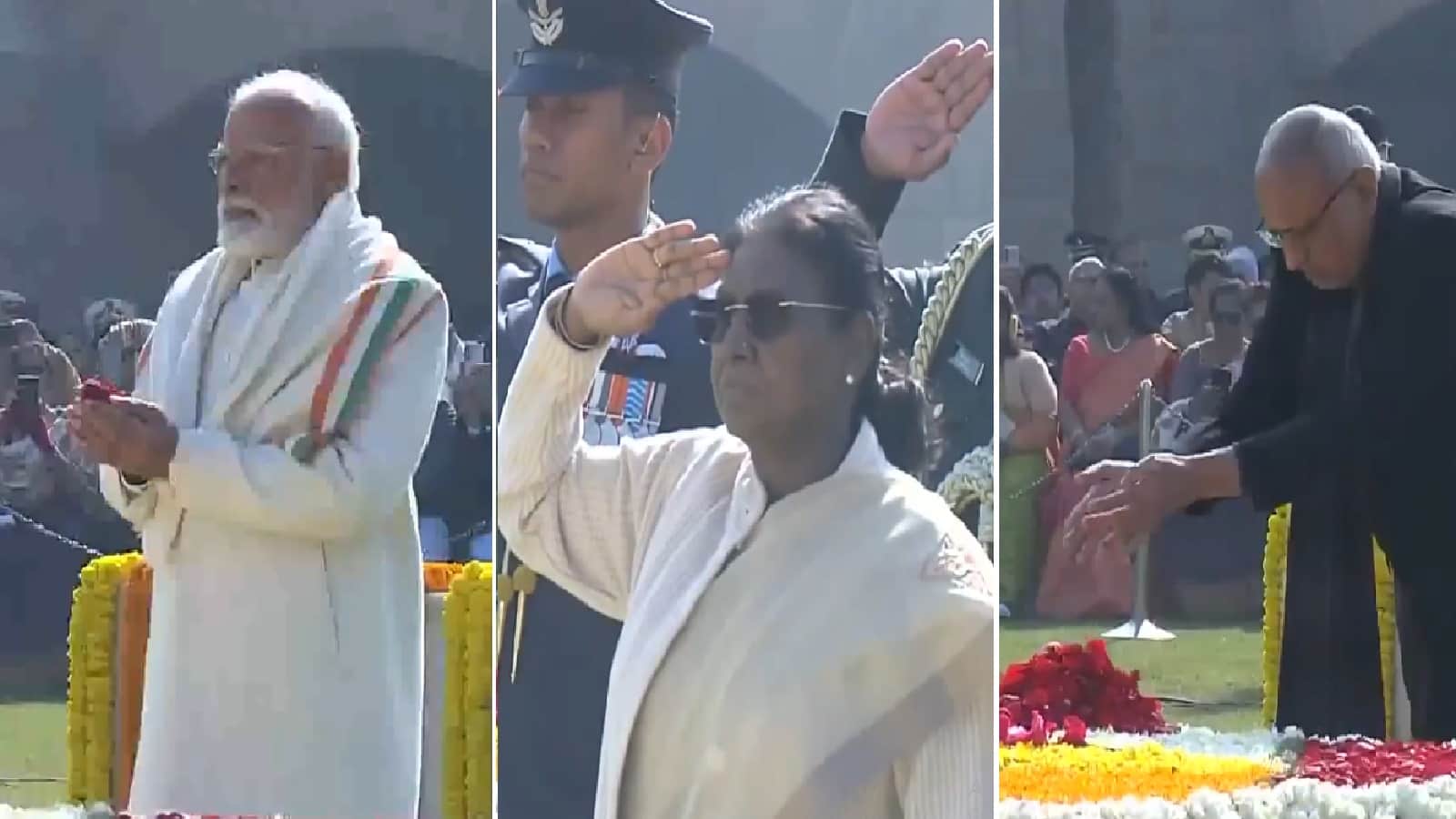 पीएम मोदी और राष्ट्रपति ने गांधी जी की पुण्यतिथि पर दी श्रद्धांजलि