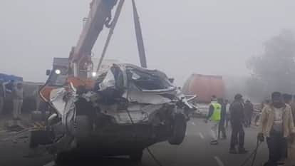 Bhilwara News: Dense fog triggers major crash on NH-48, six vehicles collide; 3 killed, 5 critically injured
