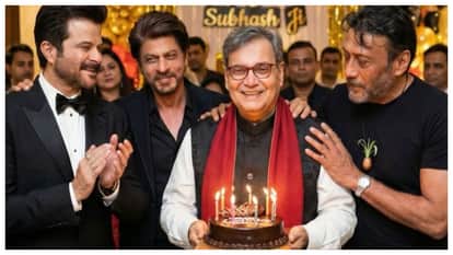 subhash ghai share ai generated birthday photo with his ladla actors srk anil kapoor and jackie shroff