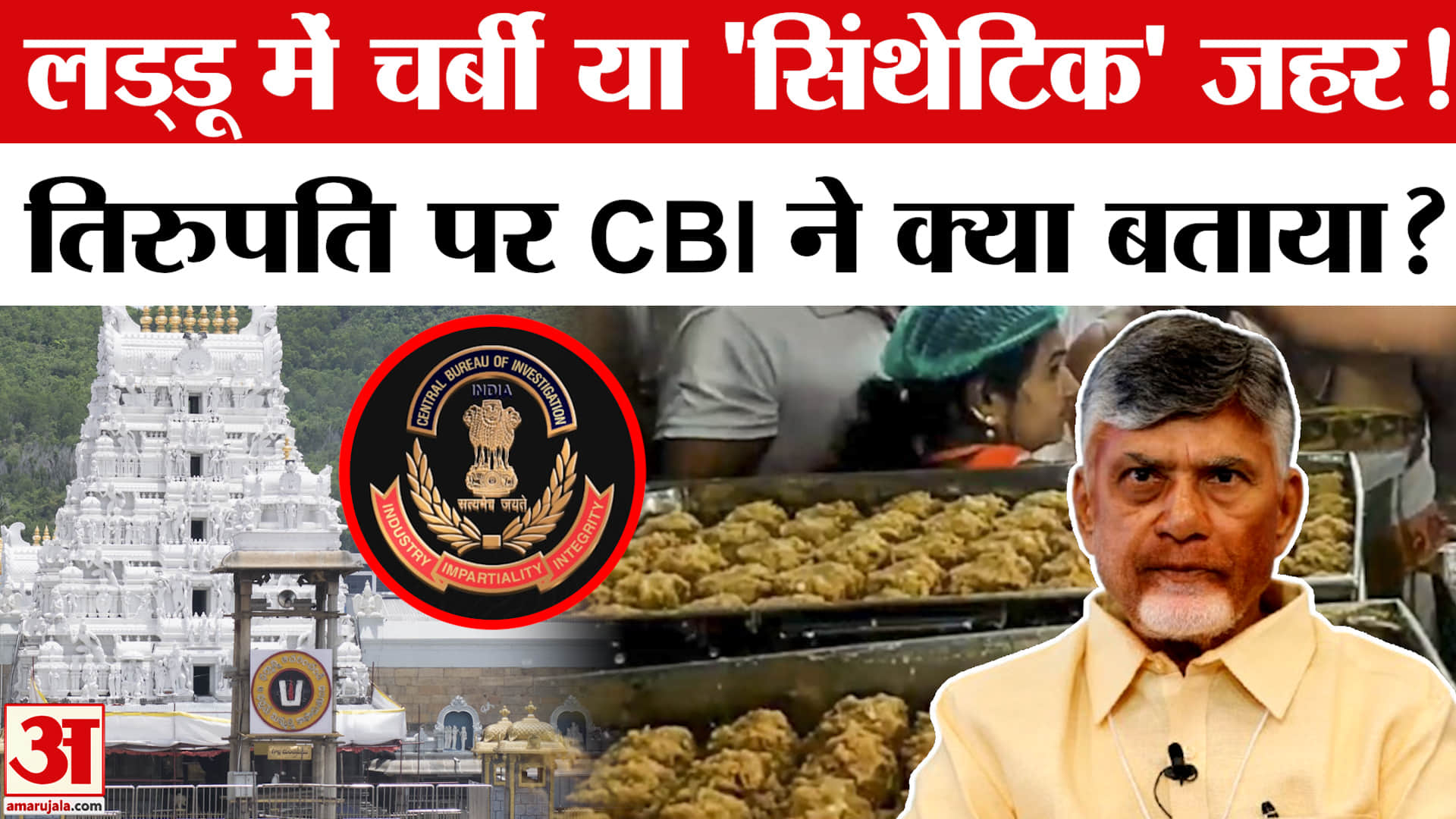Tirupati Laddu विवाद में नया मोड़, क्या भक्तों से बोला गया झूठ? | Amar Ujala | CBI | Laddu Row