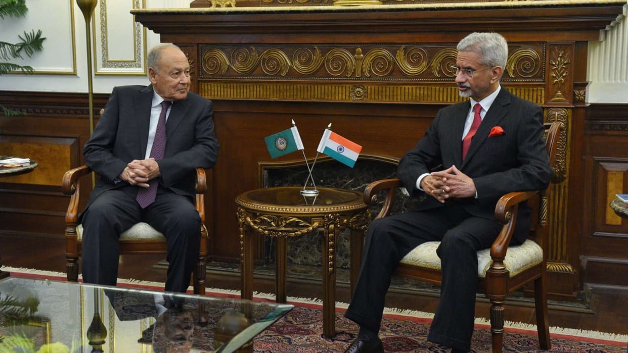 India Arab Ties Jaishankar met with the foreign ministers of Arab countries peace other issues were discussed