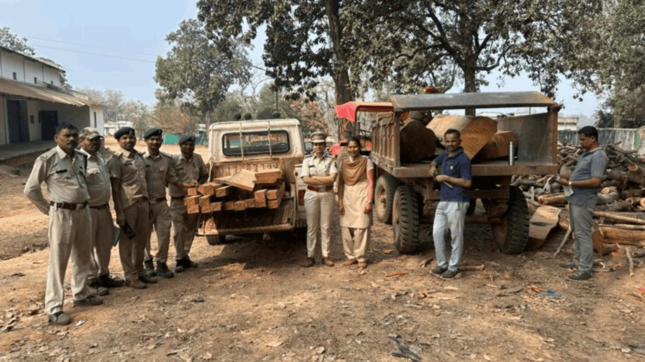 अवैध पेड़ कटाई पर वन विभाग की कार्रवाई