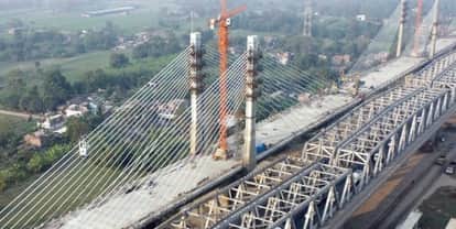 Bihar Ganga Bridge The new four-lane bridge being built parallel to the Gandhi Setu will be ready by December
