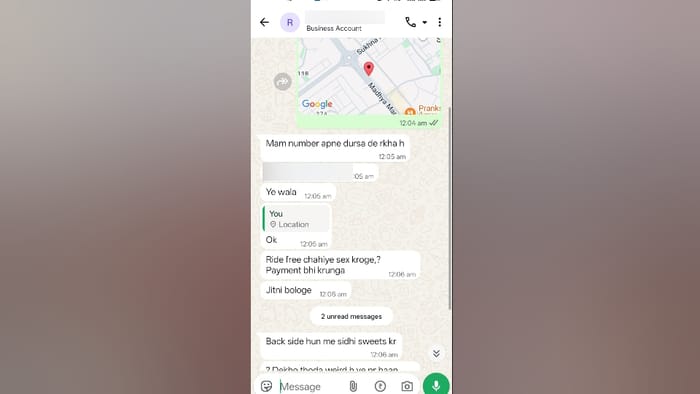 young woman booked cab driver sent her obscene messages but an FIR not registered for three days in chandigarh