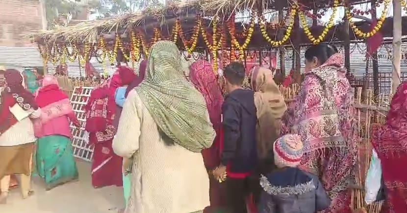 Kanpur Devotees rejoiced in Rukmini marriage ceremony Pandit Akash said listening Bhagwat makes life blessed