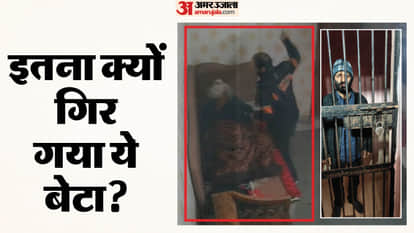 Son brutally beats sick mother in ghaziabad video goes viral