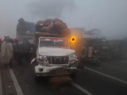 Dense Fog Triggers Massive Vehicle Pile-Up on NH-58 in Meerut, Major Tragedy Averted
