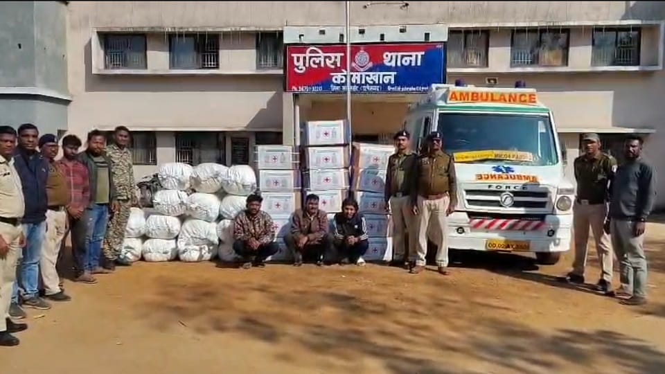 पुलिस की गिरफ्त में आरोपी