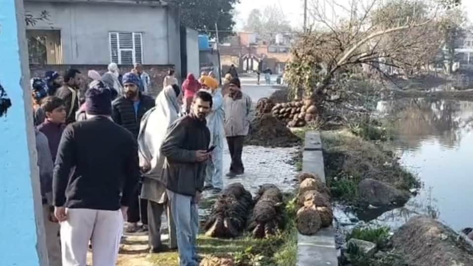 तालाब में मिला महिला का शव