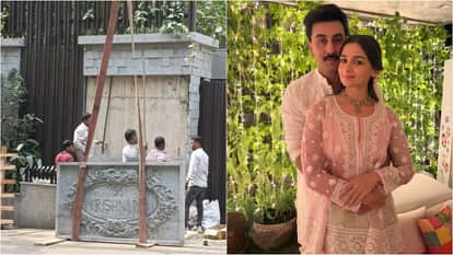 ranbir kapoor alia bhatt Home Krishna Raj gets its New name plate photos Goes Virla On Social Media