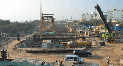 Aerocity station on the Airport Express Line will be a triple interchange hub.