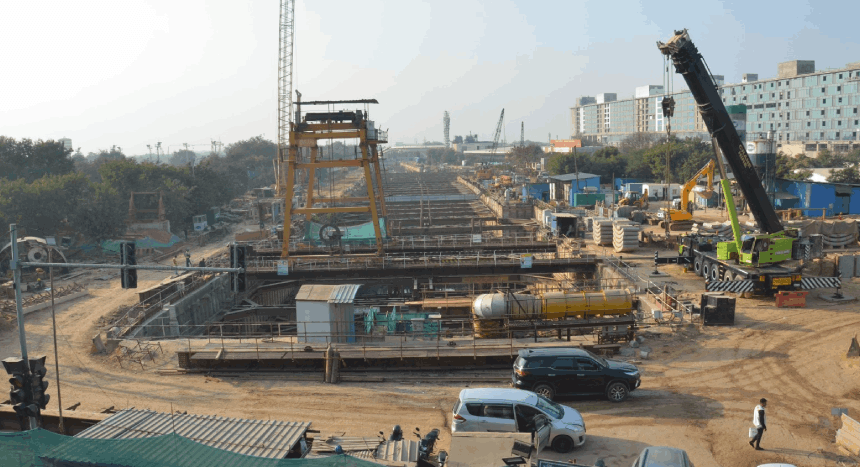 Aerocity station on the Airport Express Line will be a triple interchange hub.