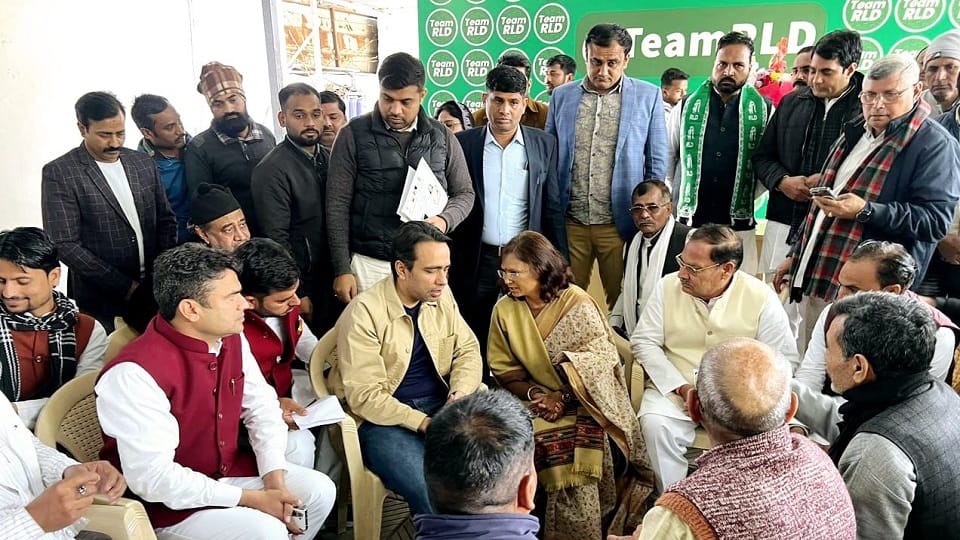 Meerut: 'Get Inspector Kithore removed', RLD workers went to Delhi and met Jayant Chaudhary