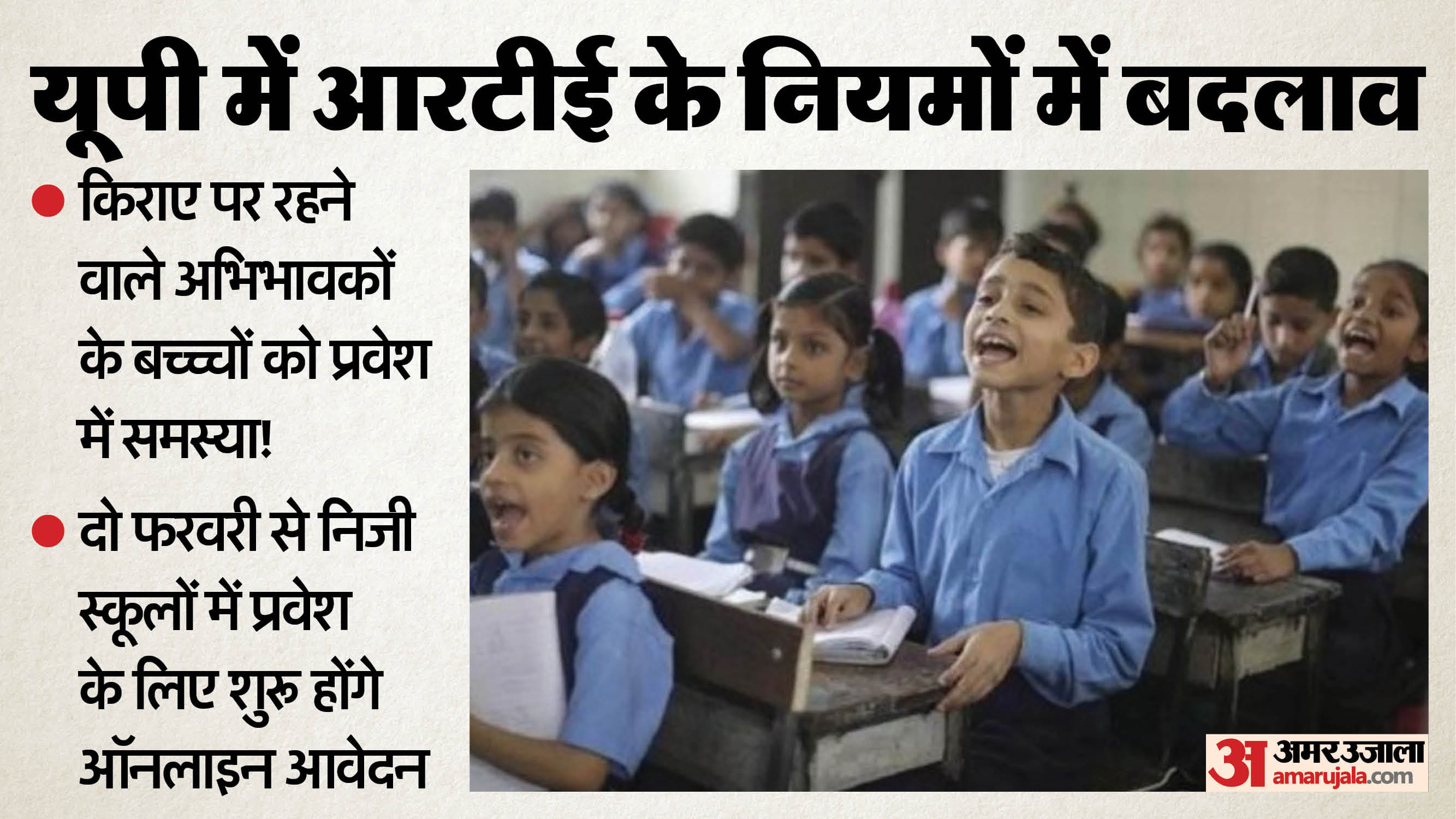 आरटीई के नियमों में बदलाव।