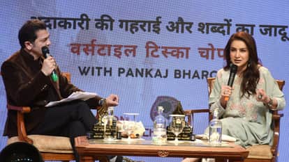 बनारस लिट फेस्ट में बॉलीवुड अभिनेत्री टिस्का चोपड़ा।