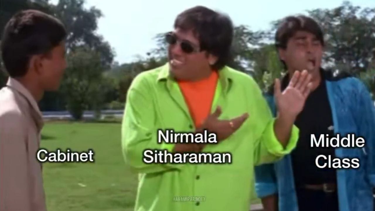 viral memes on budget 2026 Nirmala Sitharaman share market crash tobacco product 40 percent gst