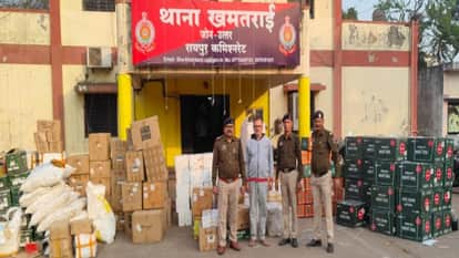 Raipur continues major crackdown on drugs Hookah and cigarette materials worth 2.5 million seized in Khamtarai