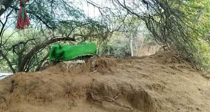 Etawah Dargah Dispute path was created by clearing bushes there is als  dispute regarding permission for Urs