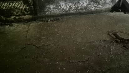 Haryana Weather weather changed dramatically at midnight, with hailstorms and light rain