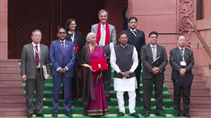 FM Nirmala Sitharaman Budget Speech Lok Sabha Indian Union Budget 2026 Income Tax, Railway, Defence News Live