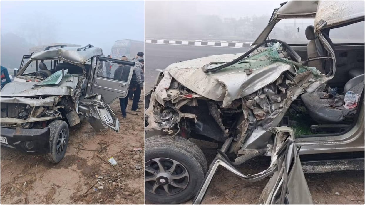 Bihar News: Truck hits vehicle carrying devotees of UP in Gopalganj, one dead, several injured