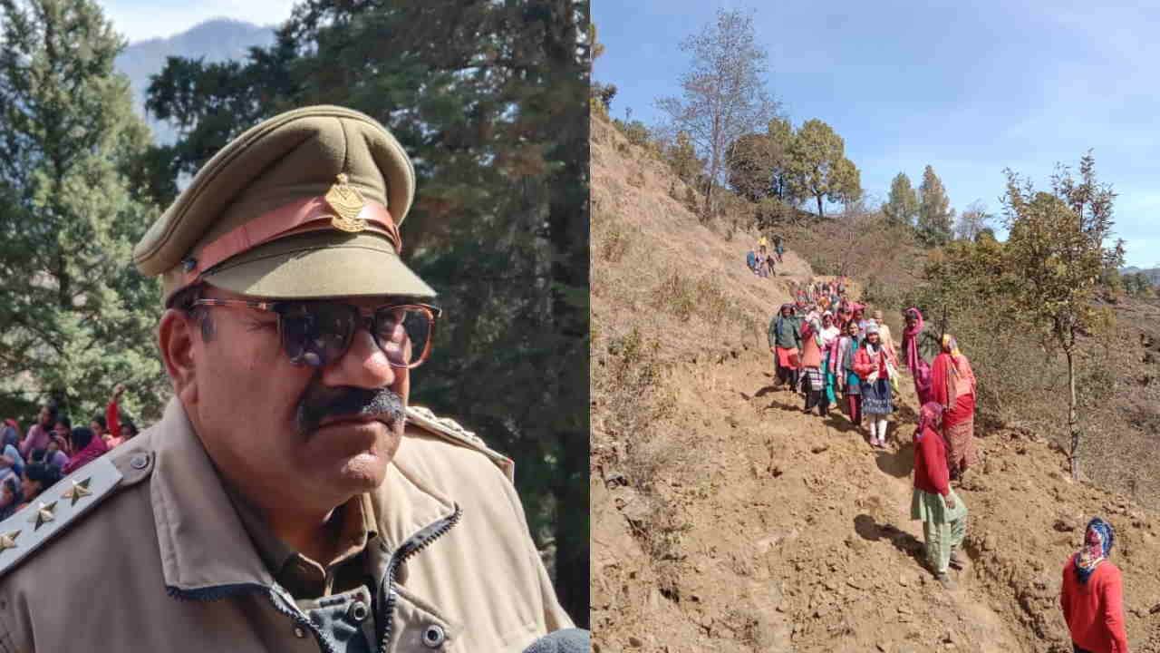 ग्रामीणों ने किया सड़क निर्माण कार्य, विभाग ने रुकवाया।