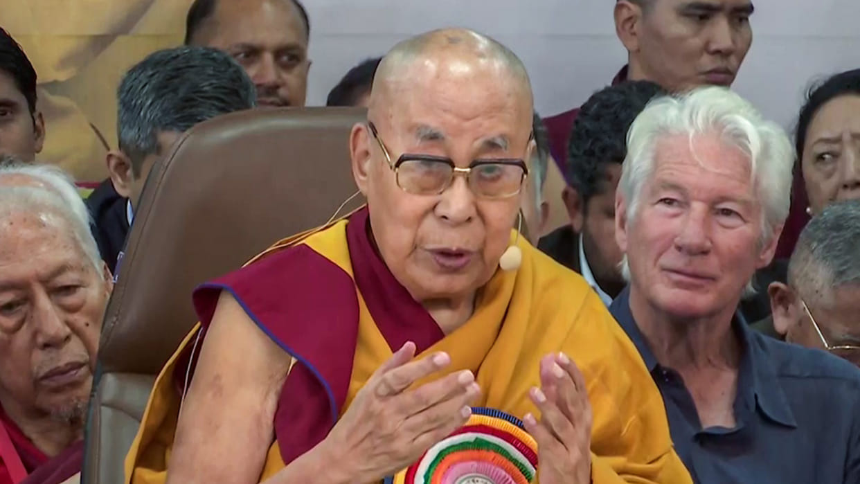 Tibetan spiritual leader the Dalai Lama appeals for an end to ongoing conflicts worldwide