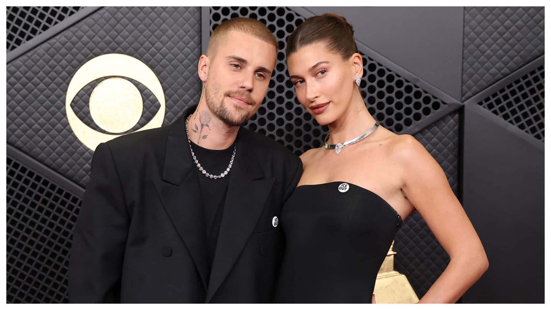 Lady Gaga Justin Bieber with wife Hailey Bieber And Sabrina Carpet Red Carpet Look Grammy 2026