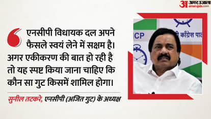 Sunil Tatkare on NCP Merger Sharad Pawar Sunetra Pawar BJP NDA Mahayuti Alliance Maharashtra Politics