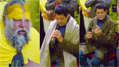 Mahabharat Yudhishthira fame actor Gajendra Chauhan Visits Premanand Maharaj Ashram at Vrindavan Keli Kunj