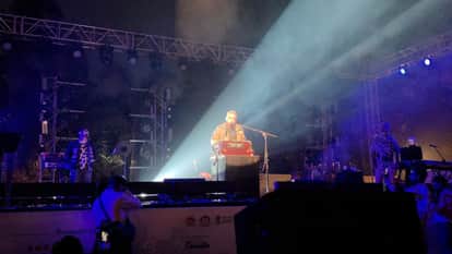 Banaras Literature Festival crowd gathered to watch Piyush Mishra show at Varanasi
