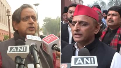 shashi tharoor, akhilesh yadav and other opposition mps on Rahul Gandhi's statement inside Parliament