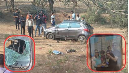 Businessman died and two children including woman injured in road accident due to dog rescue in balod