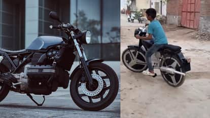 Boy convert his cycle into bullet motorcycle people will stunned after seeing this viral video