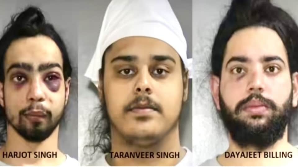 कनाडा पुलिस ने जारी की तीनों युवकों की तस्वीर।