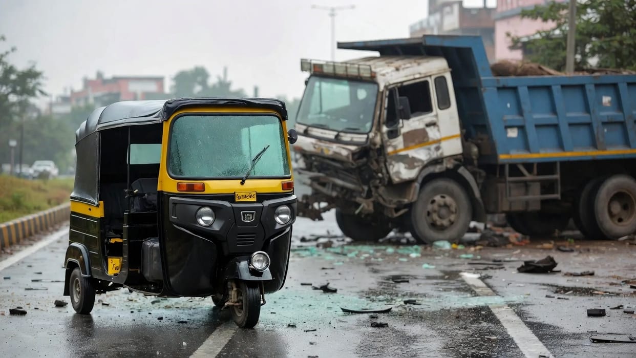 mother and son crushed by vehicle on Agra-Aligarh highway