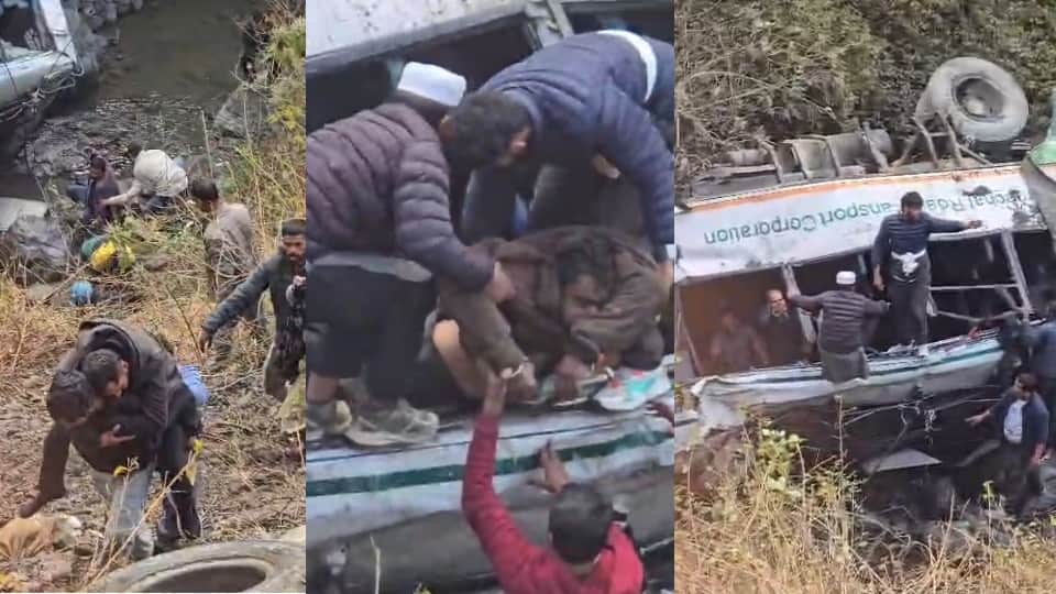 Vikasnagar Bus Accident SDRF and ambulance arrived late, so passersby and locals became the rescuers