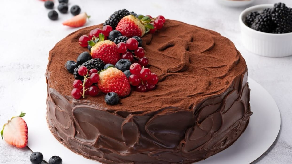 how to make chocolate cake without oven and egg at home