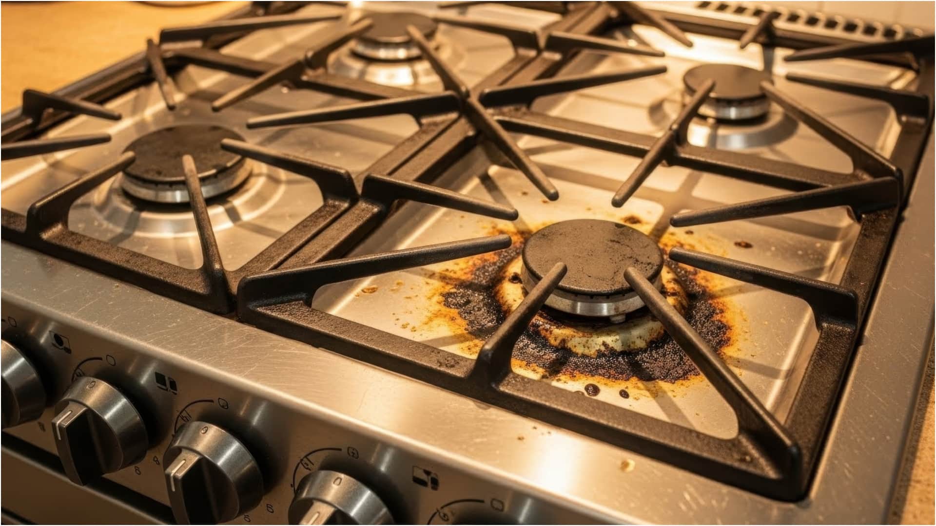 Kitchen Gas Stove Cleaning Tips Stove Clean Kaise Kare in Hindi