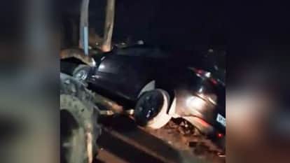 Meerut: Car with five members of the family fell into the drain, screams for help and help