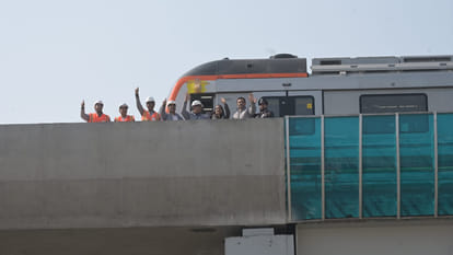 Kanpur: Metro reaches Naubasta for the first time, dream of complete journey to be fulfilled in April